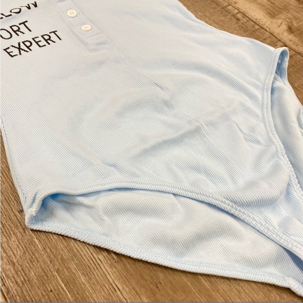 NWT REVOLVE Daydream Nation Pillow Fort Bodysuit In Light Blue Size XS - Picture 4 of 8